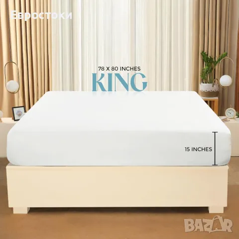 Utopia Bedding - Долен чаршаф с ластик- Дълбок джоб - Мек микрофибър, снимка 1 - Спално бельо - 49323768