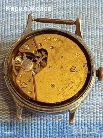 Стар механичен часовник KIENZLE GERMANY рядък за КОЛЕКЦИЯ 54395, снимка 8 - Антикварни и старинни предмети - 54118343