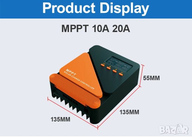 40a MPPT соларно зарядно - соларен контролер 12/24 v, снимка 9 - Друга електроника - 45768795