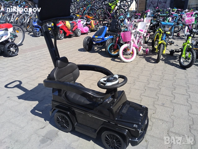 MERCEDES Кола за яздене с дръжка и сенник Mercedes-benz G350d черен, снимка 11 - Други - 53849720