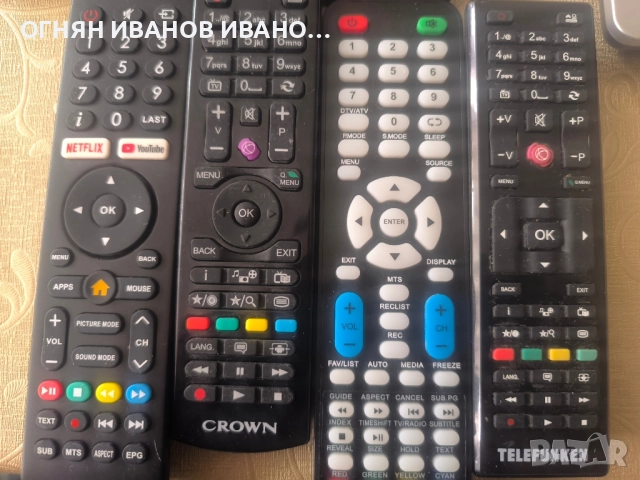 Sony/Toshiba/Sharp/Crown/Telefunken, снимка 6 - Дистанционни - 52431642