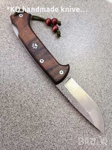 Сгъваем нож ръчно изработен от N690co стомана + ПОДАРЪК кания, снимка 2 - Ножове - 51501202