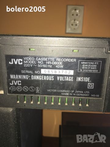 Видеорекордер JVC HR-D600E, снимка 4 - Ресийвъри, усилватели, смесителни пултове - 46576009