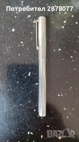 Стара сребърна химикалка Olivetti 