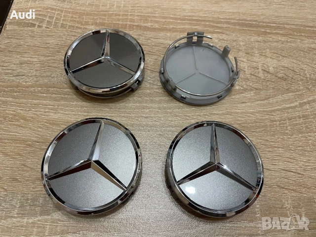 Капачки за джанти Mercedes 75mm Мерцедес 75мм, снимка 6 - Аксесоари и консумативи - 54296368