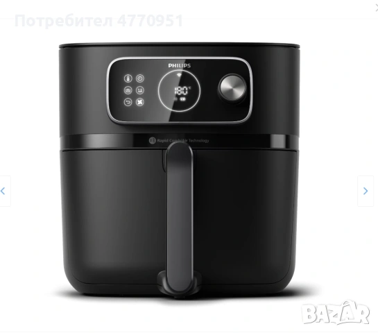 Фритюрник с горещ въздух Philips HD9876/90 серия 7000 Combi XXL