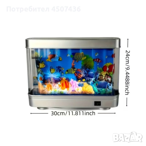 USB лампа аквариум и коралов риф,уникален LED изкуствен аквариум, снимка 6 - Декорация за дома - 52816795