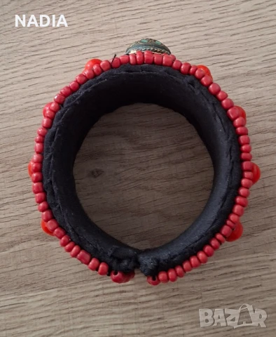 Масивна гривна с мъниста, снимка 6 - Гривни - 50644718