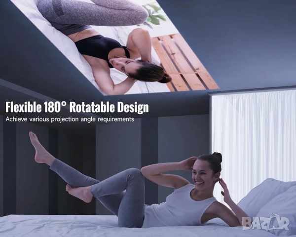 Смарт Проектор Magcubic, Android 13, 1080P Native, 5G WiFi и Bluetooth, снимка 7 - Плейъри, домашно кино, прожектори - 53314600