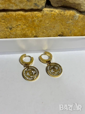 обеци louis vuitton chanel Bvlgari christian dior fendi , снимка 9 - Обеци - 50653301