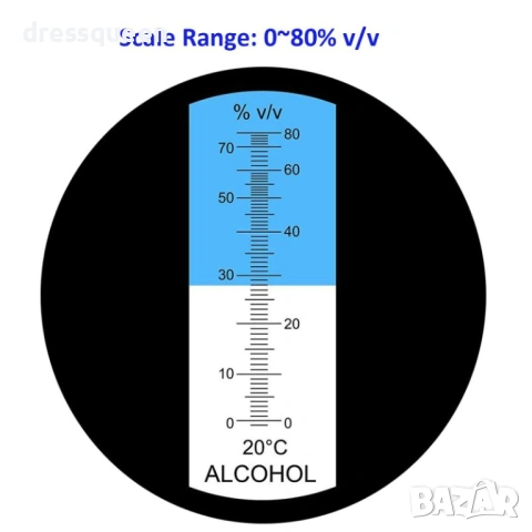 4511 Рефрактометър за ракия и спирт , снимка 7 - Други стоки за дома - 53877587