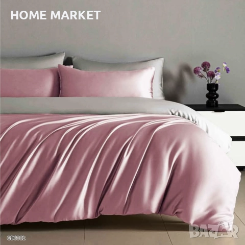Луксозен комплект от висококачествен памучен сатен Комплектът е от 4 части и съдържа: 1 бр. долен ча, снимка 14 - Спално бельо - 52213624