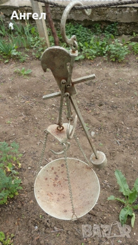 Стар кантар - паланца, снимка 2 - Антикварни и старинни предмети - 53698802