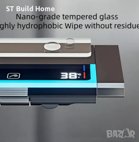 Луксозна 4-скоростна душ глава с дисплей, снимка 5 - Душове - 51139260