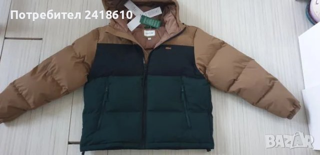 Lacoste Colour Block Mens Down Jacket Oversize Size 52 / M - L НОВО! ОРИГИНАЛ! Мъжко Зимно пухено Як, снимка 1 - Якета - 47895030