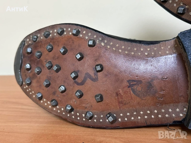 Соц Военни Обувки с Цинтове Цинтари, снимка 6 - Антикварни и старинни предмети - 52017523