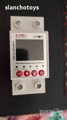 Wifi Електромер Smart WIFI 63A, монофазен, защита от пренапрежение. Монтира се на DIN шината., снимка 2 - Други стоки за дома - 46443718