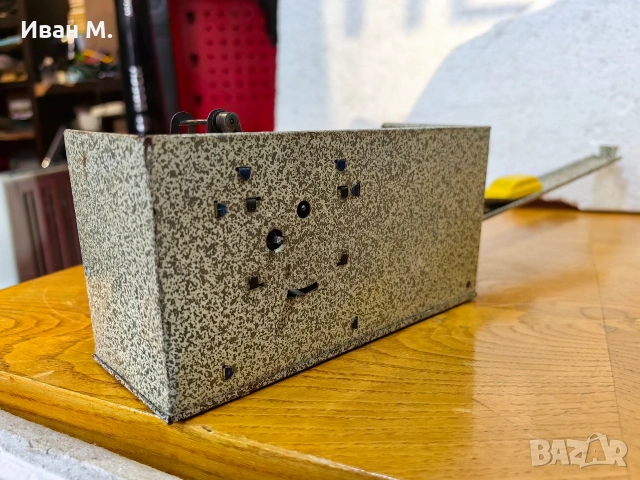 стара ламаринена играчка "гараж" , снимка 6 - Антикварни и старинни предмети - 53784973