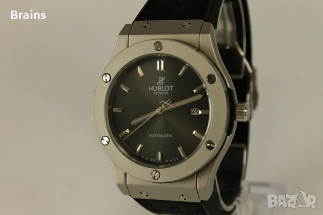 Мъжки Стоманен Ръчен Часовник HUBLOT AUTOMATIC НОВ, снимка 3 - Мъжки - 54180786