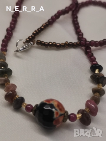 Колие от естествени камъни, снимка 4 - Колиета, медальони, синджири - 52089586