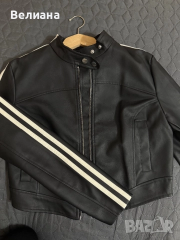 Дамско късо кожено яке CROPP