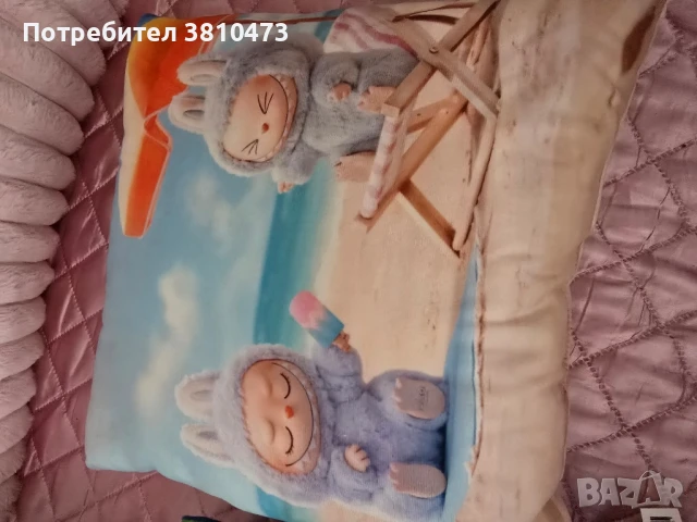 продавам нова плюшена Възглавница лабубу 