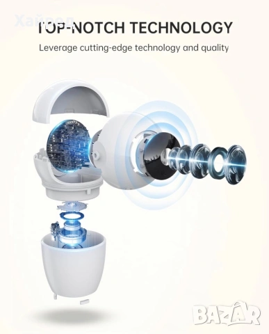 Нова CZEview 3K 5MP вътрешна камера за видеонаблюдение, снимка 2 - HD камери - 54195946