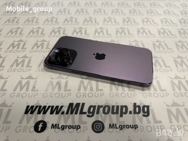 #MLgroup предлага iPhone 14 Pro Max 256GB Deep Purple 77%, втора употреба