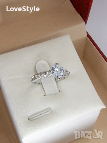 Silver Classic Solitaire Ring 💎 | дамски класически пръстен