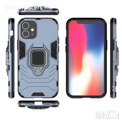 Apple iPhone 12 5.4 inchс Удароустойчив Finger Ring Калъф и Протектор, снимка 15 - Калъфи, кейсове - 51121431