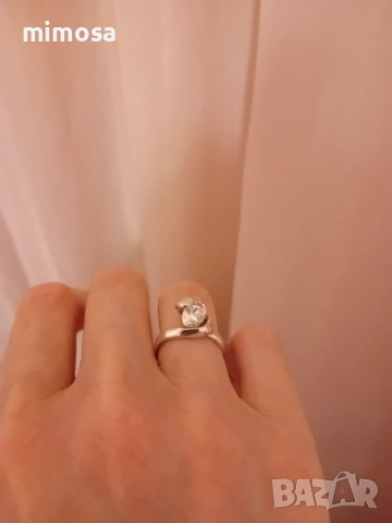 Дамски сребърен пръстен проба 925, снимка 3 - Пръстени - 33394485