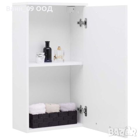 Стенен шкаф за баня в бял гланц , снимка 2 - Шкафове - 45771185