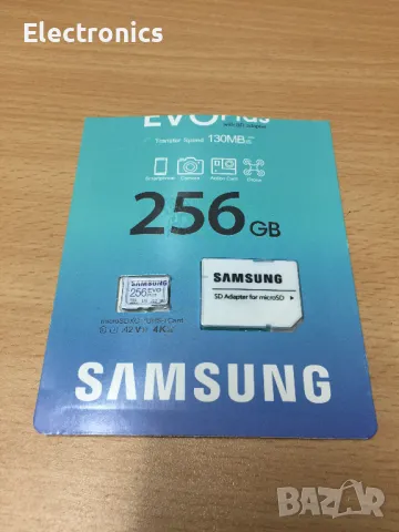 карта памет SAMSUNG EVO 256GB НОВА, снимка 1 - Друга електроника - 47809034