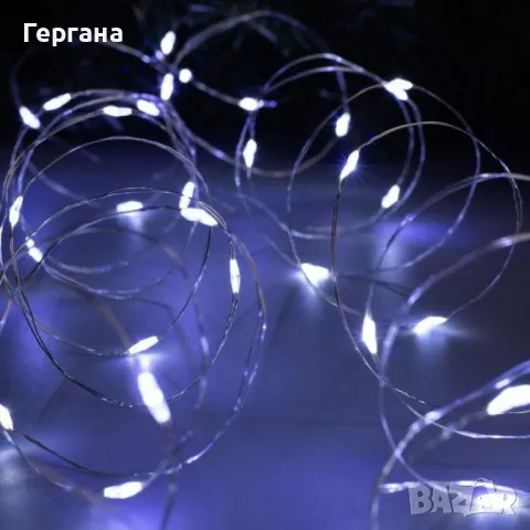 LED гирлянд с дистанционно,8 режима,500 LED, снимка 1 - Лед осветление - 47630826