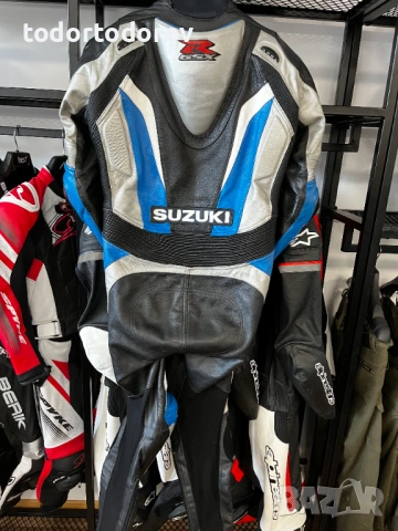 Кожен мото екип BUSE-SUZUKI GSXR Edition ,размер 52-M/Lголяма гърбица 545.68 лв. / 279 €, снимка 7 - Аксесоари и консумативи - 54104763