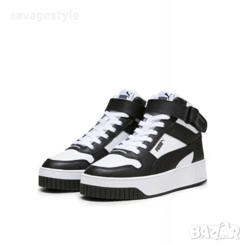 Дамски спортни обувки PUMA Carina Street Mid Shoes White/Black, снимка 2 - Маратонки - 48626223