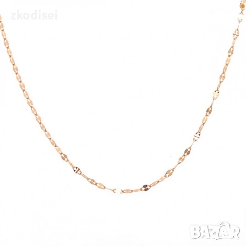 Златен синджир 0,97гр. 39,0см. 14кр. проба:585 модел:37739-5, снимка 2 - Колиета, медальони, синджири - 54134051