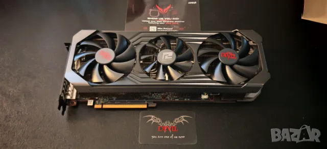 Продавам Перфектна Видео Карта Red Devil Trio RX 6700XT 12Gb Като Нова, снимка 10 - Видеокарти - 48430998