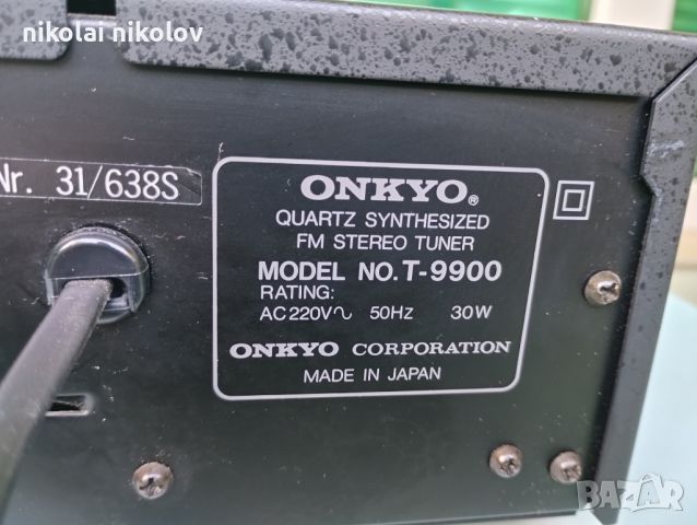 Onkyo t 9900, снимка 7 - Ресийвъри, усилватели, смесителни пултове - 46811466