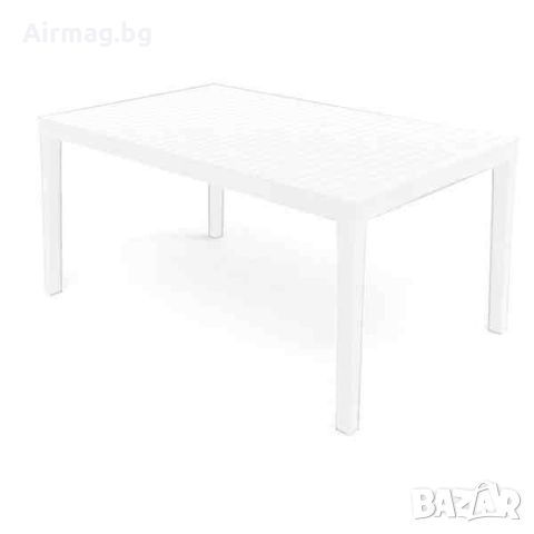 Градинска ПВЦ маса Palau 150 x 90 x 72см, White,, снимка 1 - Градински мебели, декорация  - 45350685