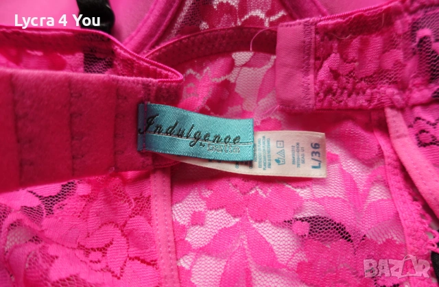 Indulgence by Biatta 75B дантелена розова нощничка, снимка 6 - Бельо - 53309660