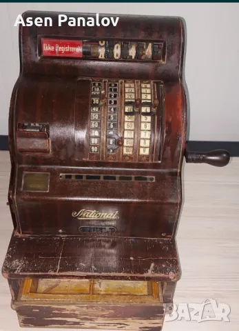 Ретро Касов апарат Nacional, снимка 2 - Антикварни и старинни предмети - 50426920