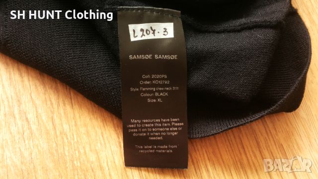 SAMSOE SAMSOE Flemming Crew Neck 3111 100% Merino Wool размер L / XL Блуза 100% Мерино Вълна - 1059, снимка 8 - Блузи - 46130475