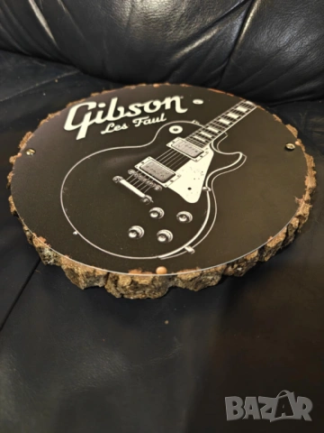 Gibson Les Paul Metal & Oak Sign , снимка 2 - Китари - 53464893