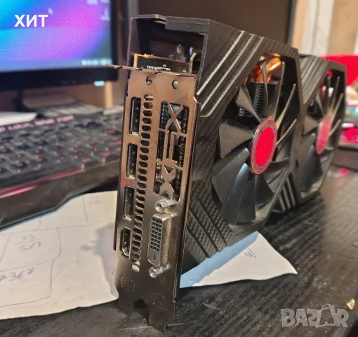 Видеокарта (AMD) XFX RX580 GTS CARBON 8GB, снимка 2 - Видеокарти - 49176272