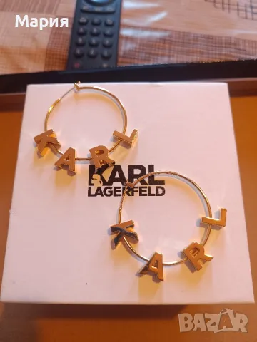 обици Karl Lagerfeld , снимка 2 - Обеци - 50047096