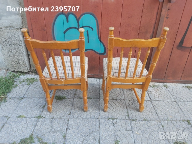 Два масивни стола добро състояние, снимка 4 - Столове - 51631444