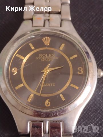 Дамски часовник ROLEX QUARTZ WATER RESISTANT много красив стилен 44896