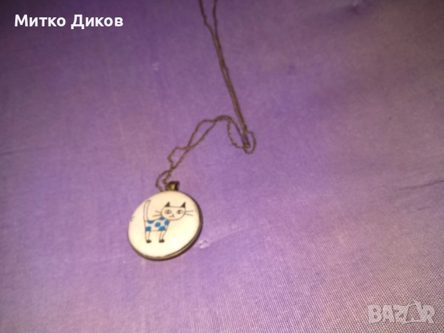 Медальон верижка котка , снимка 2 - Колиета, медальони, синджири - 51835275