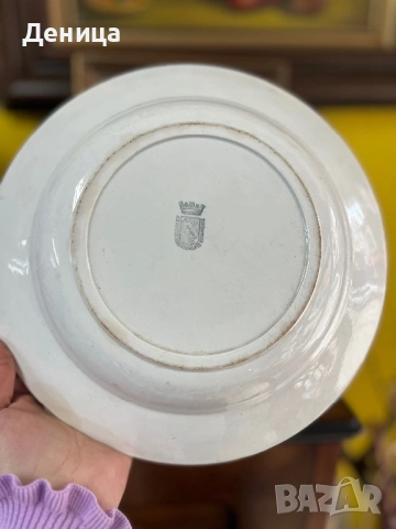 ♥️  Société des Grands Établissements Céramiques St Amand“ 1932  , снимка 14 - Чинии - 53980015